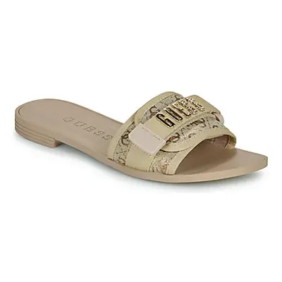 Guess ELYZE women's Mules / Casual Shoes in Beige