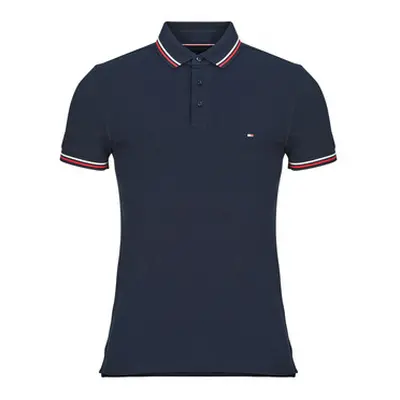 Tommy Hilfiger TIPPED SLIM FIT POLO men's Polo shirt in Marine