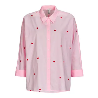 Only ONLNEWLINA women's Shirt in Pink