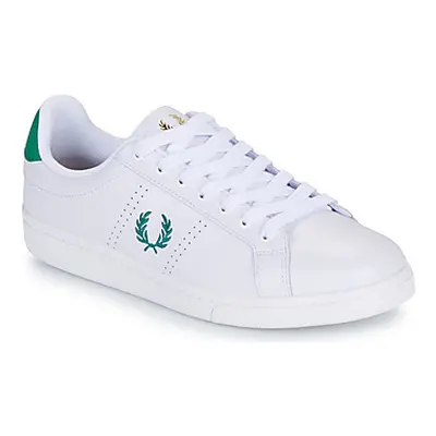 Fred Perry B4 LEATHER / SUEDE men's Shoes (Trainers) in White