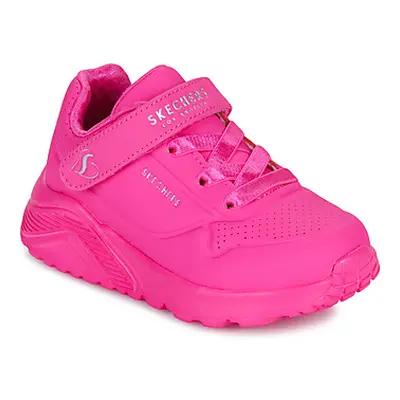 Skechers UNO LITE girls's Children's Shoes (Trainers) in Pink