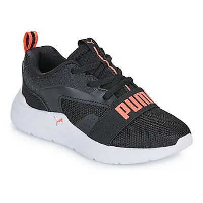 Puma Soft Wired 2 PS girls's Children's Sports Trainers (Shoes) in Black