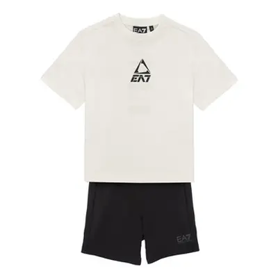 Emporio Armani EA7 TRAIN LOGO SERIES BOY KIT TEE-SHORTS FREE boys's Sets & Outfits in Multicolou