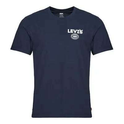 Levis GRAPHIC CREWNECK TEE men's T shirt in Marine