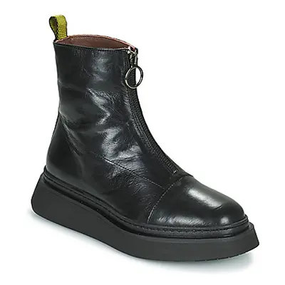 Mjus BASE ZIP women's Mid Boots in Black