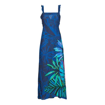 Desigual VEST_ZARAUTZ women's Long Dress in Multicolour