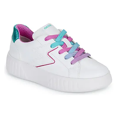 Geox J MIKIROSHI GIRL girls's Children's Shoes (Trainers) in White