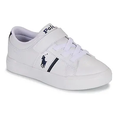 Polo Ralph Lauren FRAZIER PS boys's Children's Shoes (Trainers) in White