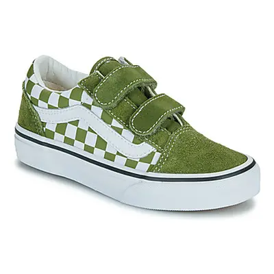 Vans Old Skool V girls's Children's Shoes (Trainers) in Green