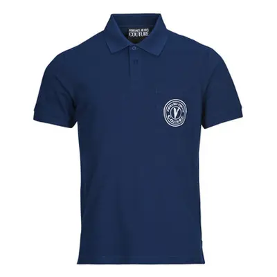 Versace Jeans Couture 78GAGT01 men's Polo shirt in Blue