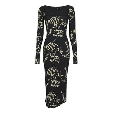 Desigual VALENCIA women's Long Dress in Black