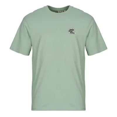 Only & Sons ONSFLOWER men's T shirt in Green