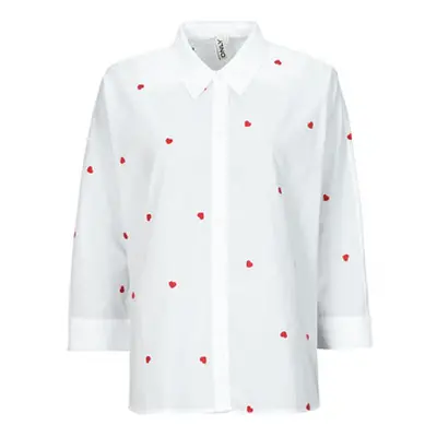 Only ONLNEWLINA women's Shirt in White