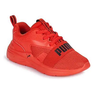 Puma Wired 2 PS boys's Children's Sports Trainers (Shoes) in Red