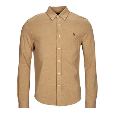 Polo Ralph Lauren CHEMISE AJUSTEE COL BOUTONNE EN POLO FEATHERWEIGHT men's Long sleeved Shirt in