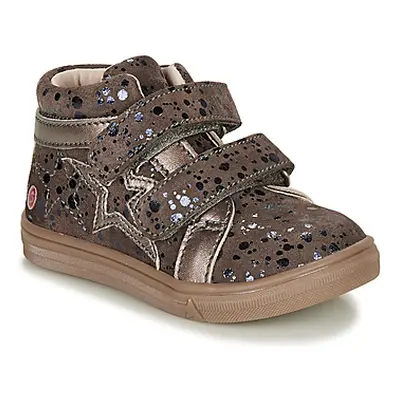 GBB OHANE girls's Children's Shoes (High-top Trainers) in Brown