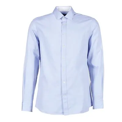 Hackett SQUARE TEXT MUTLI men's Long sleeved Shirt in Blue