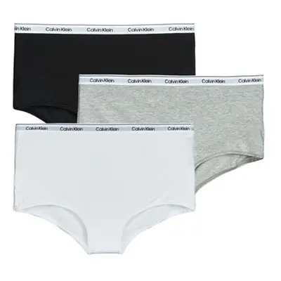 Calvin Klein Jeans BOYSHORT 3 PK women's Boxer shorts in Grey