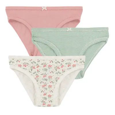 Petit Bateau 3 CULOTTES girls's Knickers/panties in Multicolour