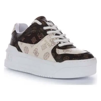 Guess Fl8Mmrfal12 Lemmer Beige Brown women's Trainers in Beige