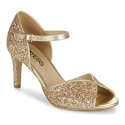 Otess / Zoï JAAL women's Court Shoes in Gold