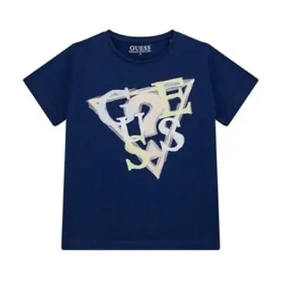 Guess MIDI T SHIRT girls's Children's T shirt in Marine