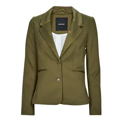 Vero Moda VMLUCCA LS SLIM JERSEY BLAZER NOOS women's Jacket in Kaki