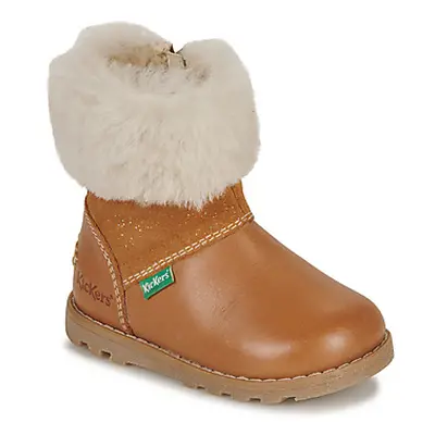 Kickers NONOFUR girls's Children's Mid Boots in Brown