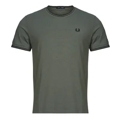 Fred Perry TWIN TIPPED T-SHIRT men's T shirt in Grey