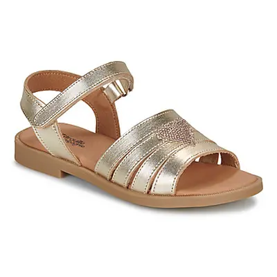 Citrouille et Compagnie CŒUR girls's Children's Sandals in Gold