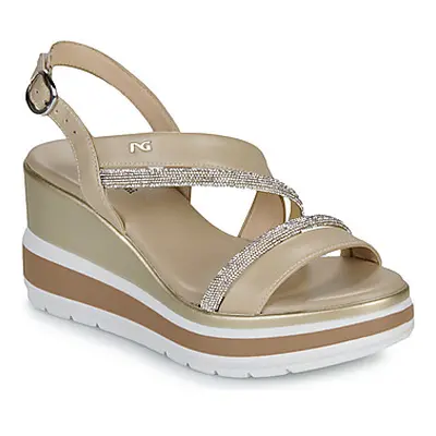 NeroGiardini E513522D women's Sandals in Beige