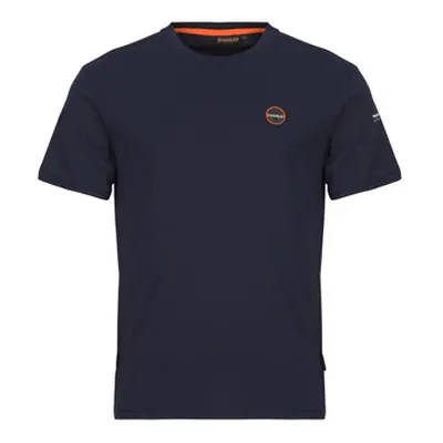 Napapijri S BADGE men's T shirt in Marine