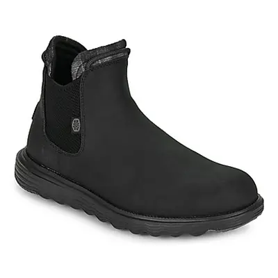 HEYDUDE Branson Classic men's Mid Boots in Black