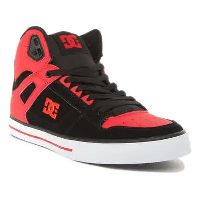 DC Shoes Pure High Top Black Red For Men men's Trainers in Red