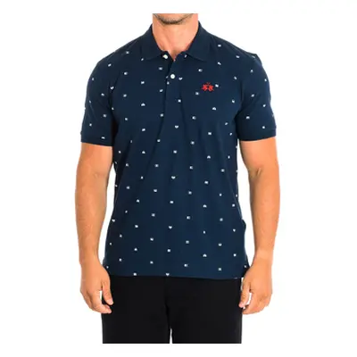 La Martina TMP009-PK145-F7001 men's Polo shirt in Marine