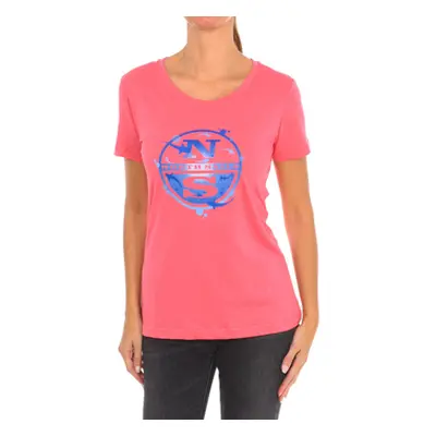 North Sails 9024340-158 women's T shirt in Pink