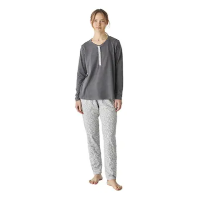 J&j Brothers JJBEP1801 women's Sleepsuits in Grey