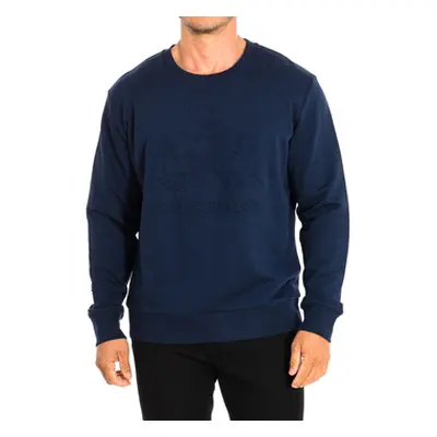 La Martina TMF003-FP221-07017 men's Sweatshirt in Marine