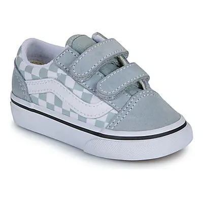 Vans Old Skool V girls's Children's Shoes (Trainers) in Grey