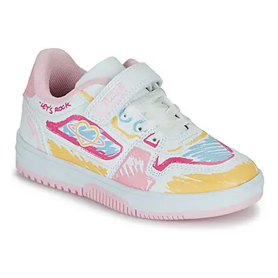 Primigi B G PLAYER girls's Children's Shoes (Trainers) in White