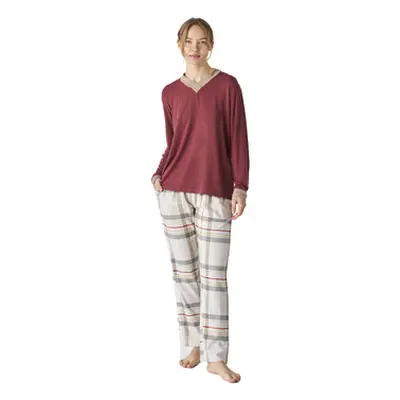 J&j Brothers JJBEP1401 women's Sleepsuits in Bordeaux