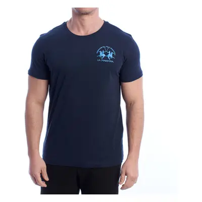 La Martina YMR009-JS206-07017 men's T shirt in Marine