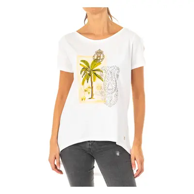 La Martina LWRE33-00002 women's T shirt in White