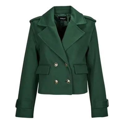 Only ONLMOLLY SHORT JACKET CC OTW women's Coat in Green