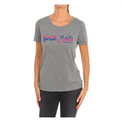 North Sails 9024310-926 women's T shirt in Grey