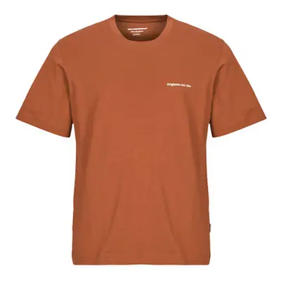 Jack & Jones JORPAROS men's T shirt in Brown