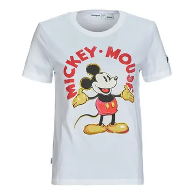 Desigual MICKEY MOUSE women's T shirt in White