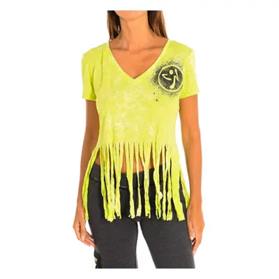 Zumba Z1T00401-VERDE women's T shirt in Green