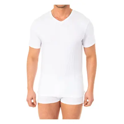 Abanderado A040X-BLANCO men's T shirt in White