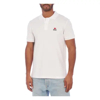 Diesel A12477-7RMXZA-ZA100 men's Polo shirt in White